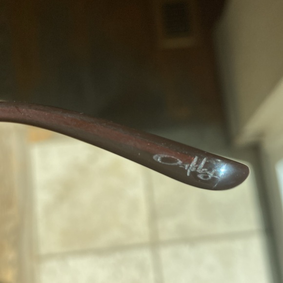 Oakley Gold Aviator Sunglasses caveat model unisex non polar 24k lens - Picture 9 of 10